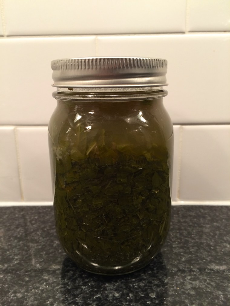 This mint sauce is so simple to make and the perfect addition to fresh peas.