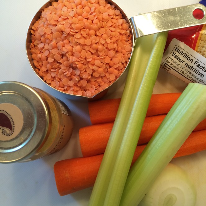 This lentil soup is so easy to make and is a lunchtime favourite of mine.