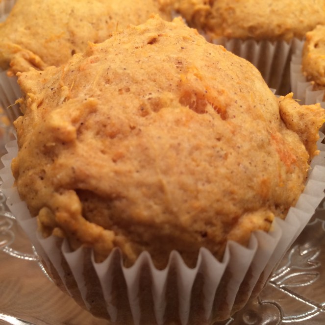Sweet potato and maple syrup muffins